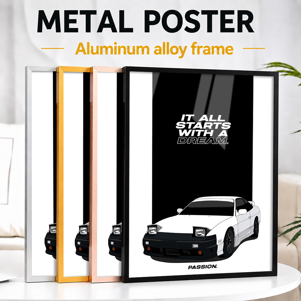 Car Mirror - Dream Car Metal Poster With Aluminum