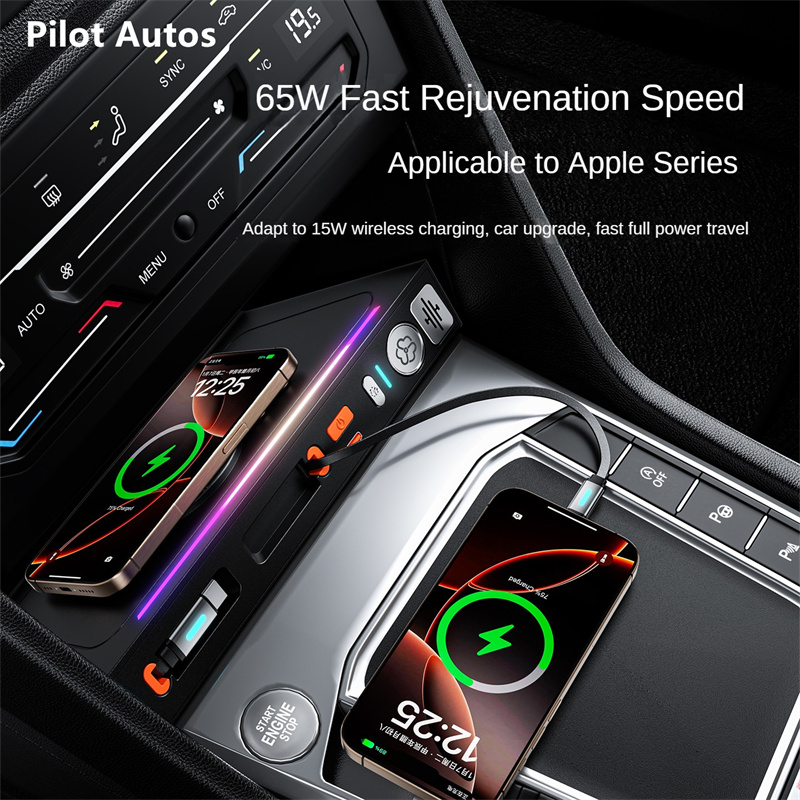 Car Fast Charger 130W Docking  - Car Air Freshener review and price