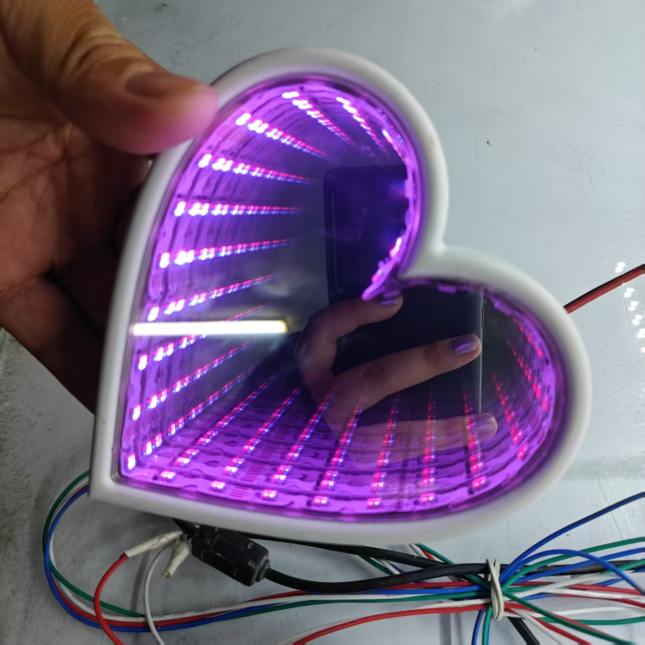 3D Multi-Color Infinity Mirror - Car Mirror review and price